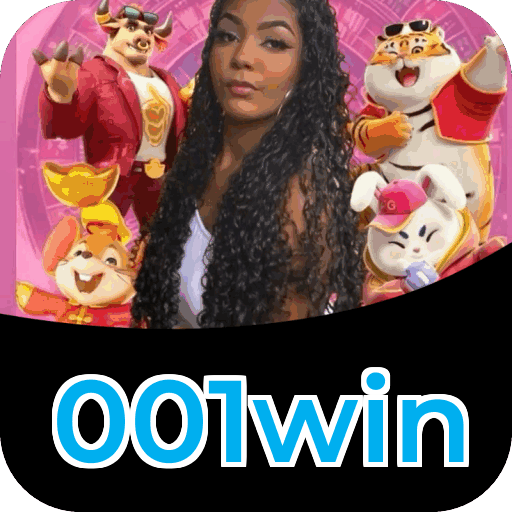 Interface do aplicativo 001win mostrando jogos disponíveis no iOS e Android